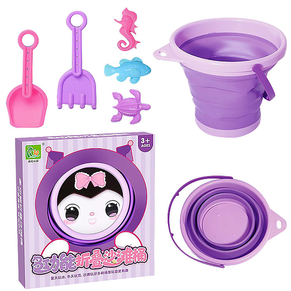 Summer TiempoSummer Tiempo Κουβαδάκι Μαλακό Πτυσσόμενο Μωβ Ανθρωπάκι 23X17 Εκpapell.gr