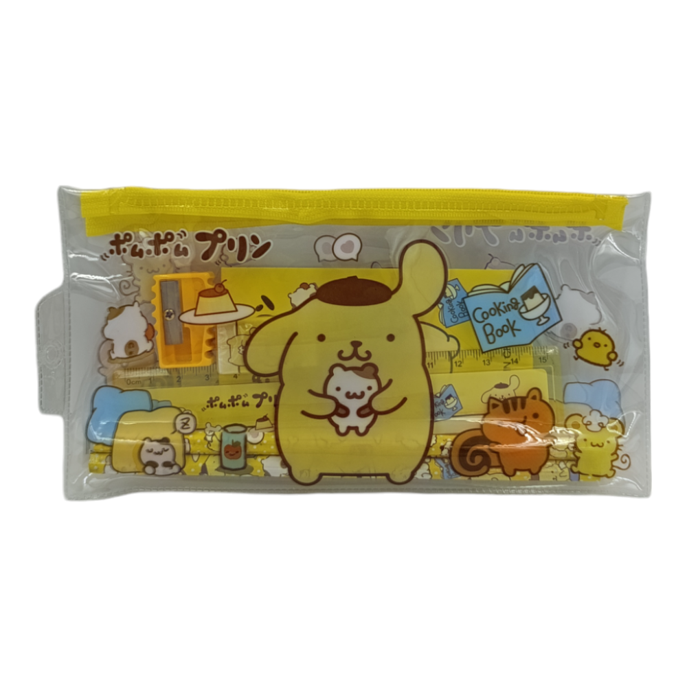 Σχολικό Σετ Σε Κασετινάκι Pompompurin 5 Τμχ