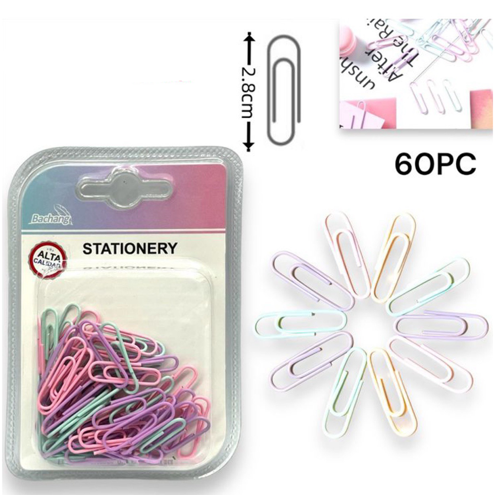 OEMΣυνδετήρες Pastel 2.8εκ 60Τμχpapell.gr