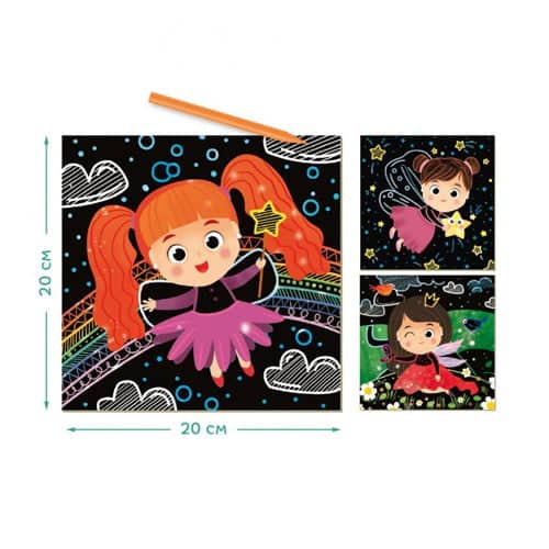 Scratch Set Fairies – Σετ Ζωγραφικη Με Ξυστο Νεραϊδες Do300218