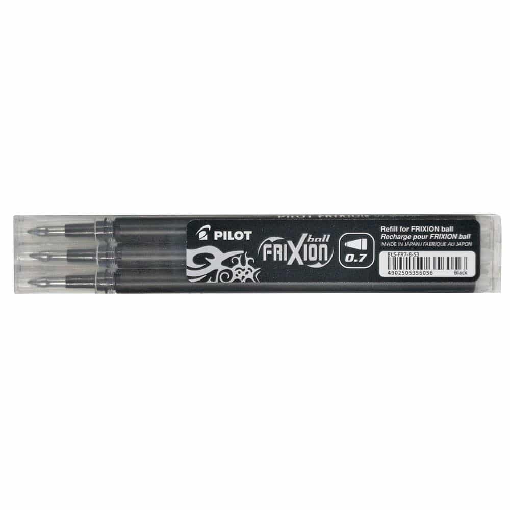 Pilot Ανταλλακτικο Frixion Ball 0.7Mm Μαυρο 3Τ