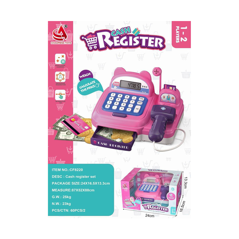 Ταμειακή Μηχανή Μπαταρίας Με Φώτα Ήχο Ψώνια Και Ψηφιακή Οθόνη