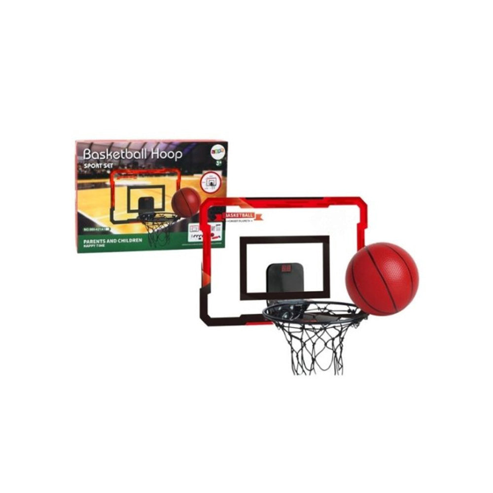 Ταμπλό Μπασκέτας Με Οθόνη Καταγραφής Σκορ, Μπάλα & Τρόμπα 40X29X5εκ