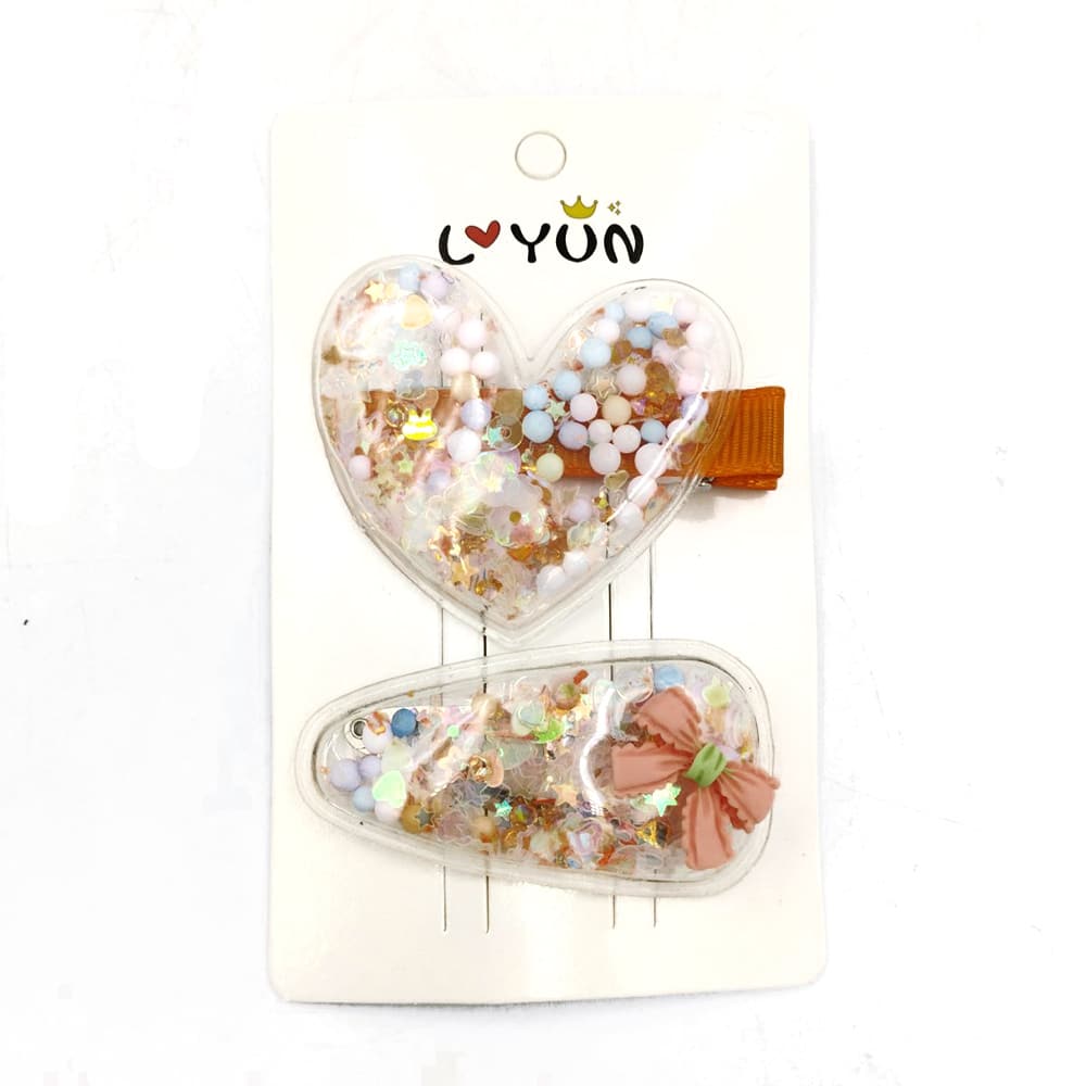 Σετ Κοκαλακια Διαφανη Με Στρας 2Τμχ