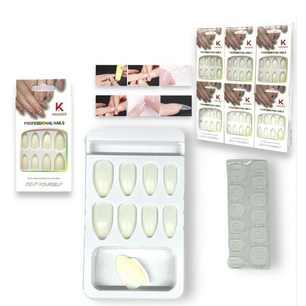 OEMΤεχνητά Νύχια Γαλακτερά 12 Τμχpapell.gr