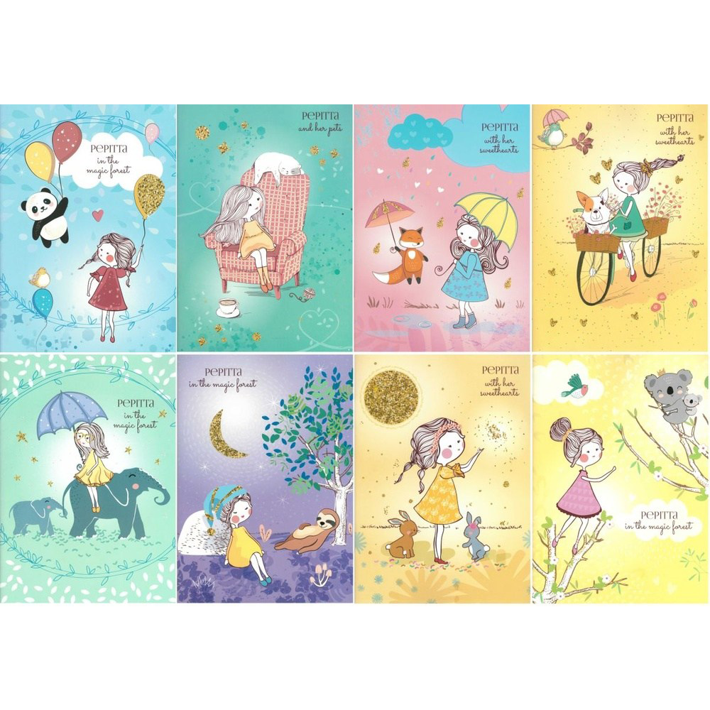 Τετράδιο Καρφίτσα Β5 Ριγέ Pepitta  40 Φύλλα