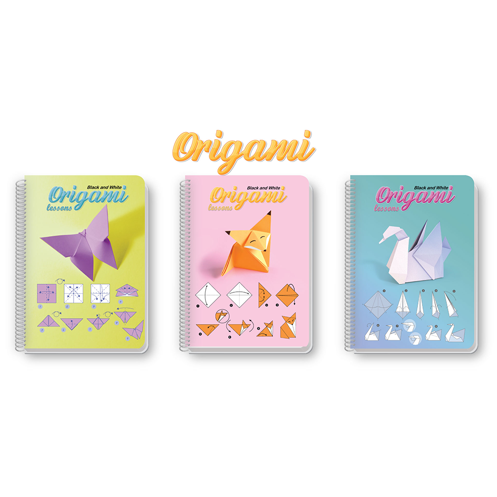 BLACK & WHITEBlack & White Τετράδιο Σπιράλ Origamipapell.gr
