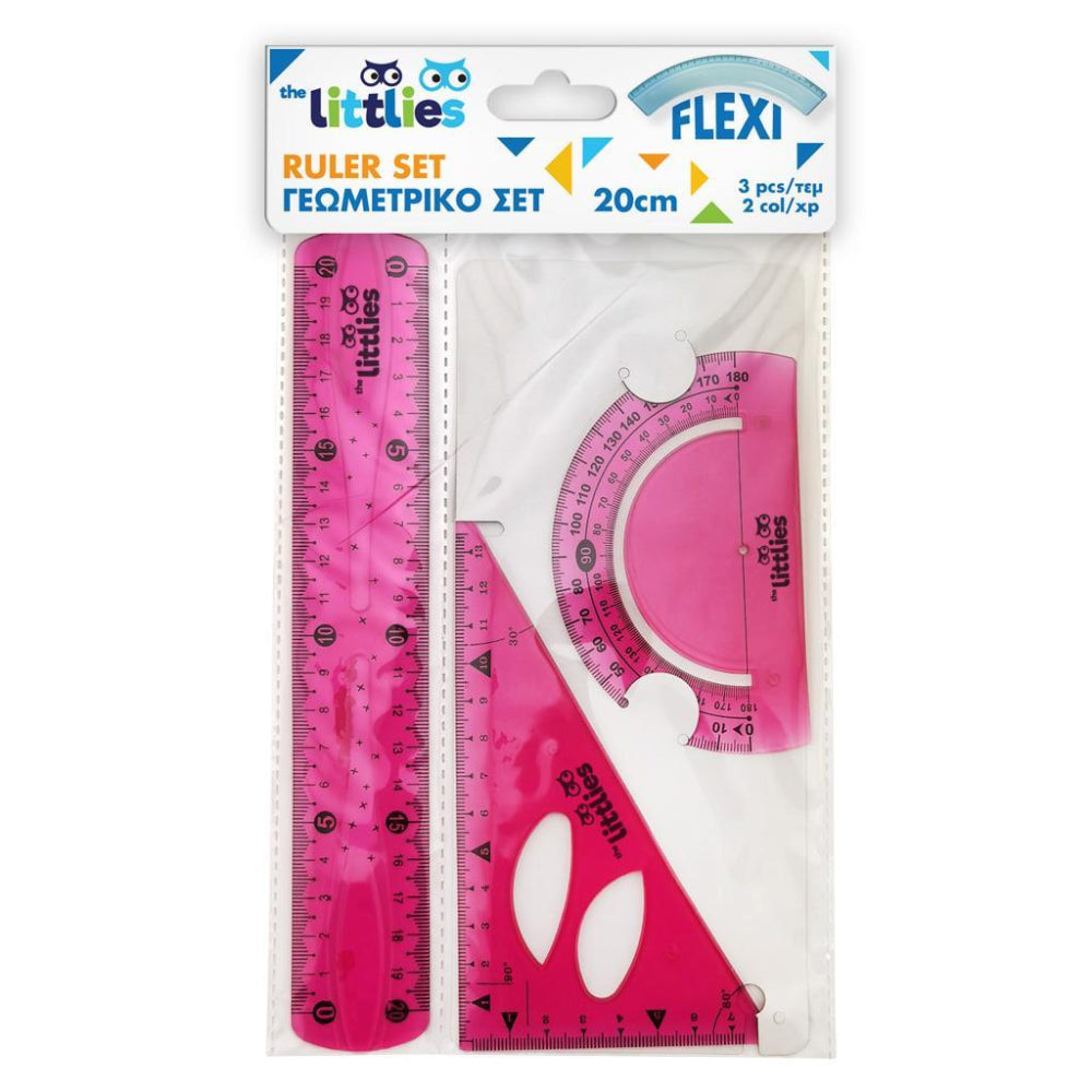 The Littlies Γεωμετρικό Σετ Flexi 3 Τεμ 20 εκ σε 2 Χρώματα - 1 Τμχ