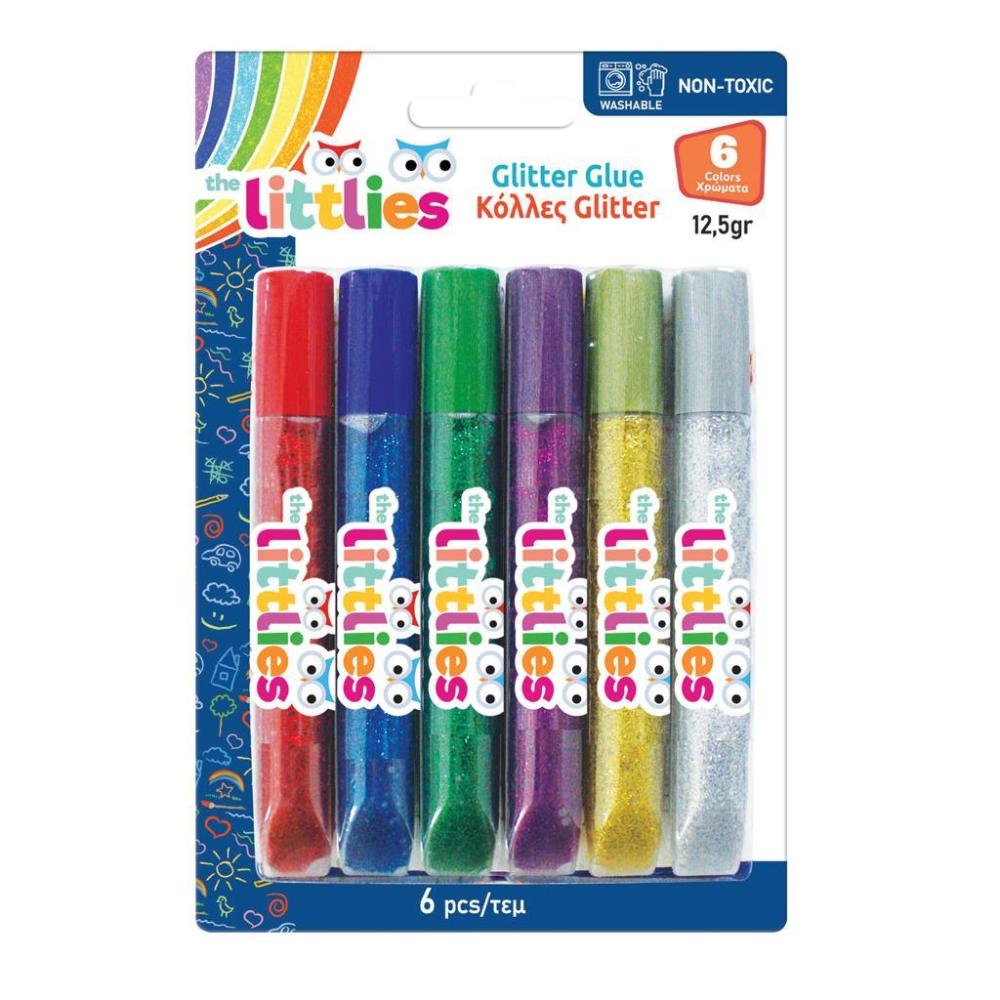 THE LITTLIESThe Littlies Κόλλες Glitter 12gr 6 Χρώματαpapell.gr