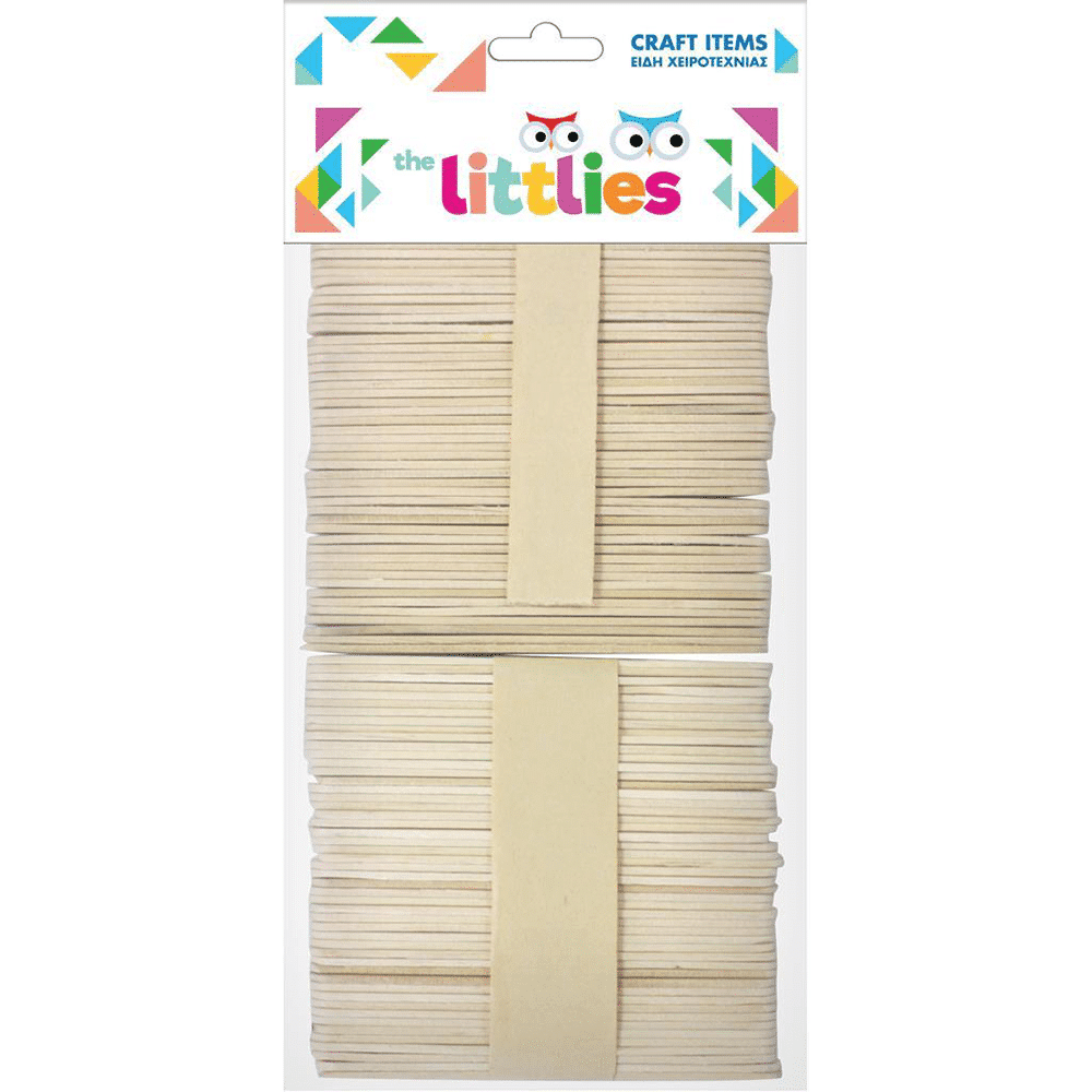 THE LITTLIESThe Littlies Ξυλάκια 114mm 100 Τεμάχιαpapell.gr