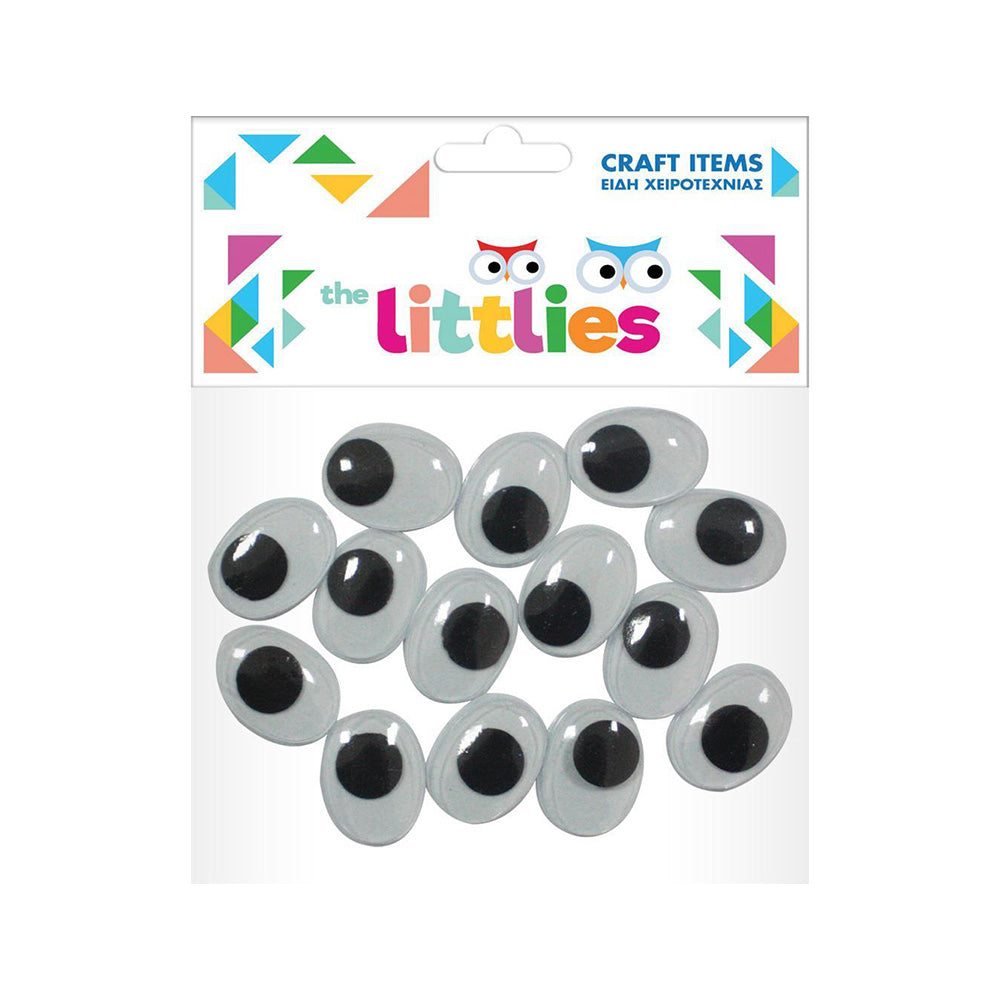 The Littlies Ματάκια Kινούμενα 20X15mm - 14 Τεμάχια