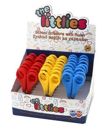 The Littlies Ψαλίδι Με Χαρακάκι 13εκ σε 3 Χρώματα - 1τμχ
