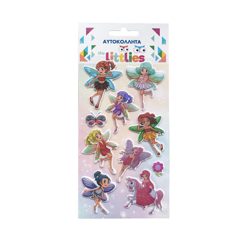 The Littlies Puffy Αυτοκόλλητα Νεράιδες 10x22 εκ