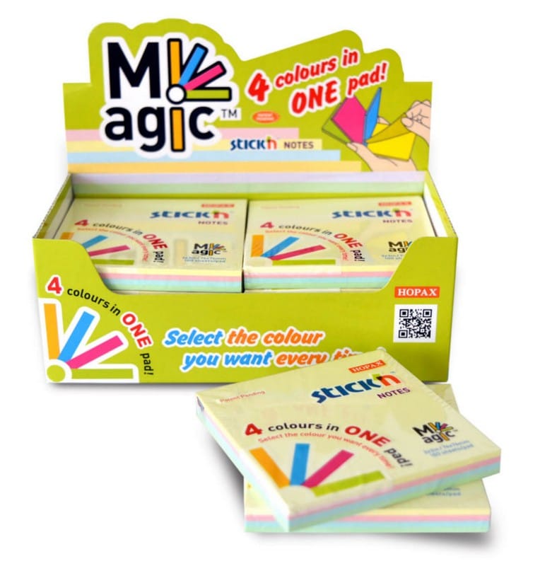 Αυτοκολλητα Σημειωσεων Magic Stick – Pastel 76X76Cm 4Χρ
