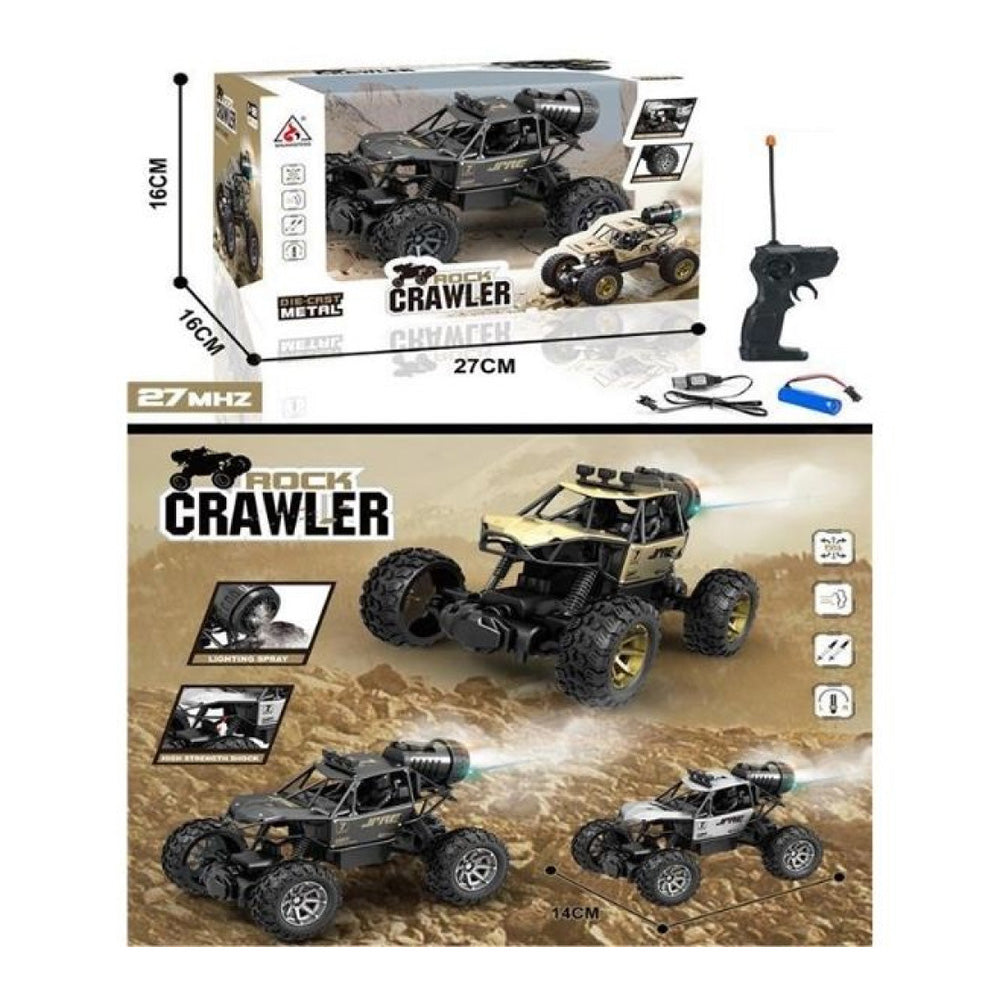 Τηλεκατευθυνόμενο Rock Crawler 1:18 με Καπνό & Φώτα σε 3 Χρώματα - 1 Tμχ