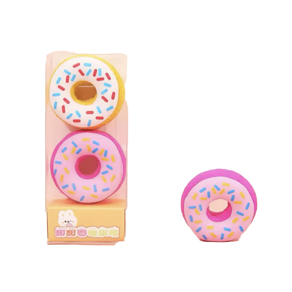 Tochain Σετ Γόμες 2 Τμχ Donuts σε Διάφορα Χρώματα