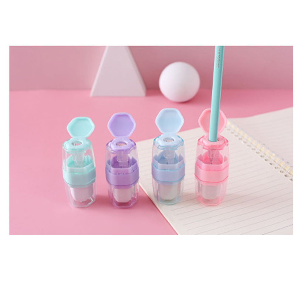 Tochain Ξύστρα & Γόμα 4 Χρώματα - 1 Τμχ