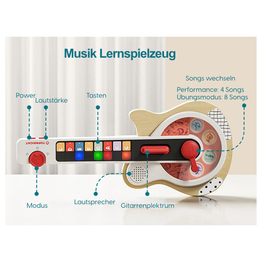 Top Bright Music Activity Guitar