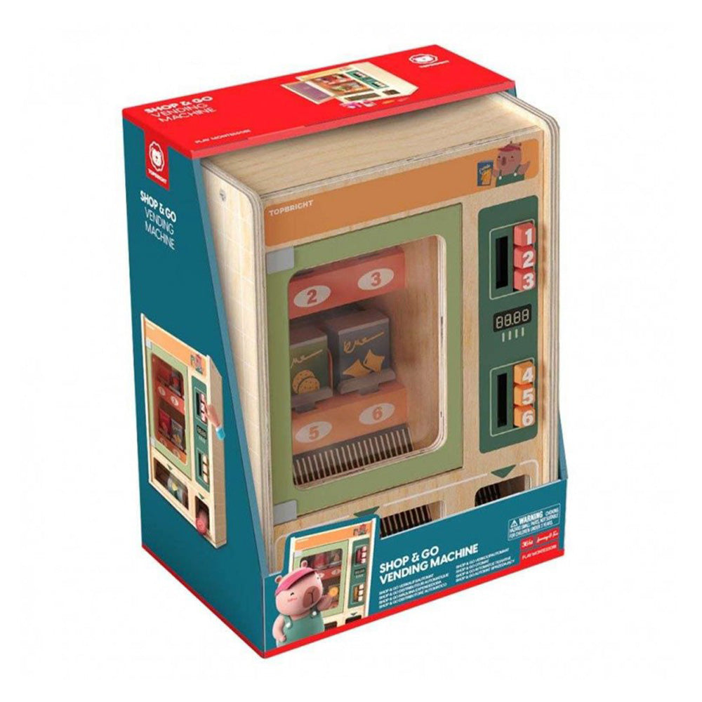 TopBright Gourmet Pretend Play Shop & Go Ξύλινος Αυτόματος Πωλητής