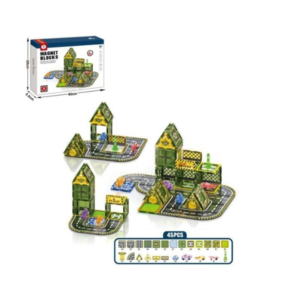 Τουβλάκια Μαγνητικά Στρατιωτική Βάση 45τμχ 40X6X30εκ