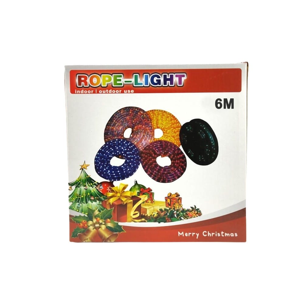 TrademarktΧριστουγεννιάτικος Φωτοσωλήνας LED Εξωτερικού Χώρου Πολύχρωμος 6mpapell.gr