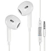 Treqa Ενσύρματα Ακουστικά Earbuds με Μικρόφωνο και Βύσμα 3.5mm - Λευκό
