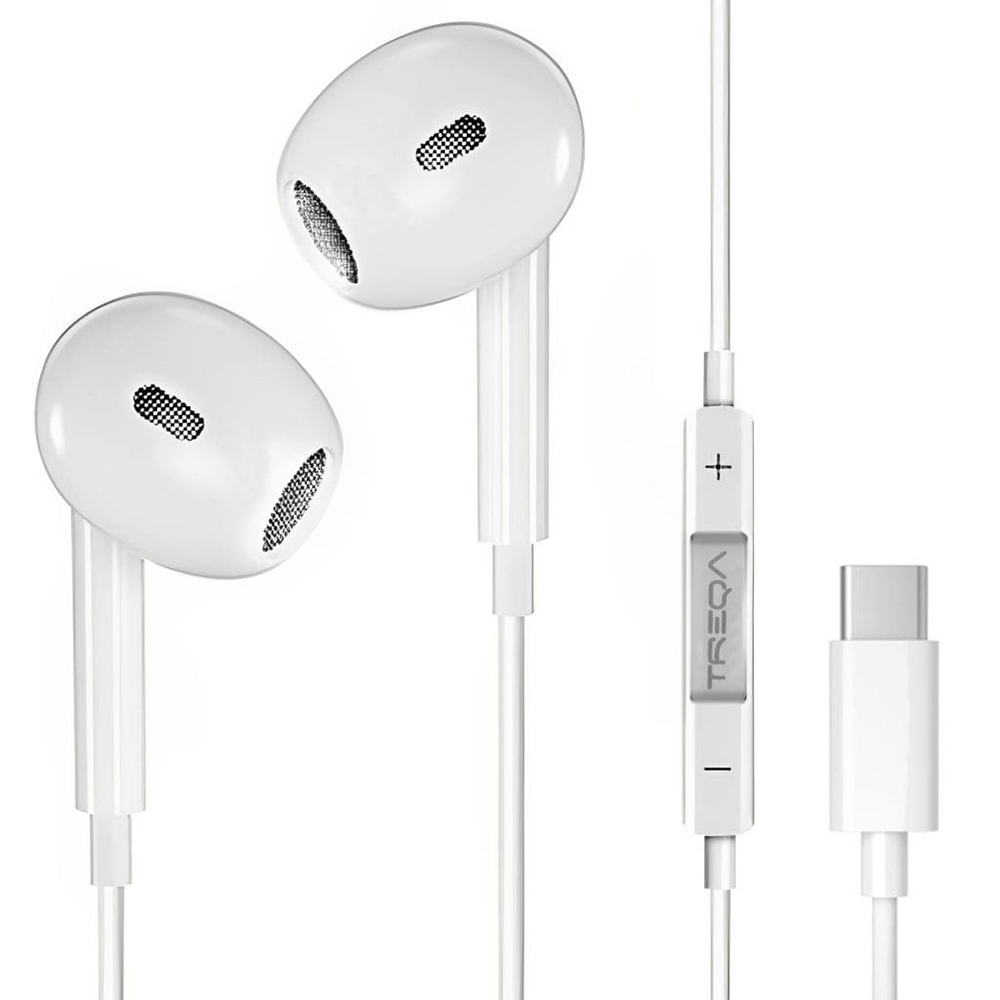 Treqa In-Ear Handsfree Ακουστικά Earbuds Type-C