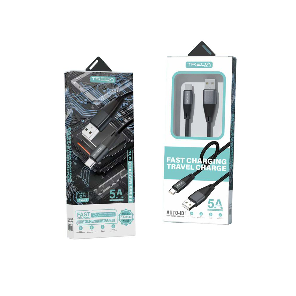 Treqa Καλώδιο Type-C 5A 1m Fast Charging