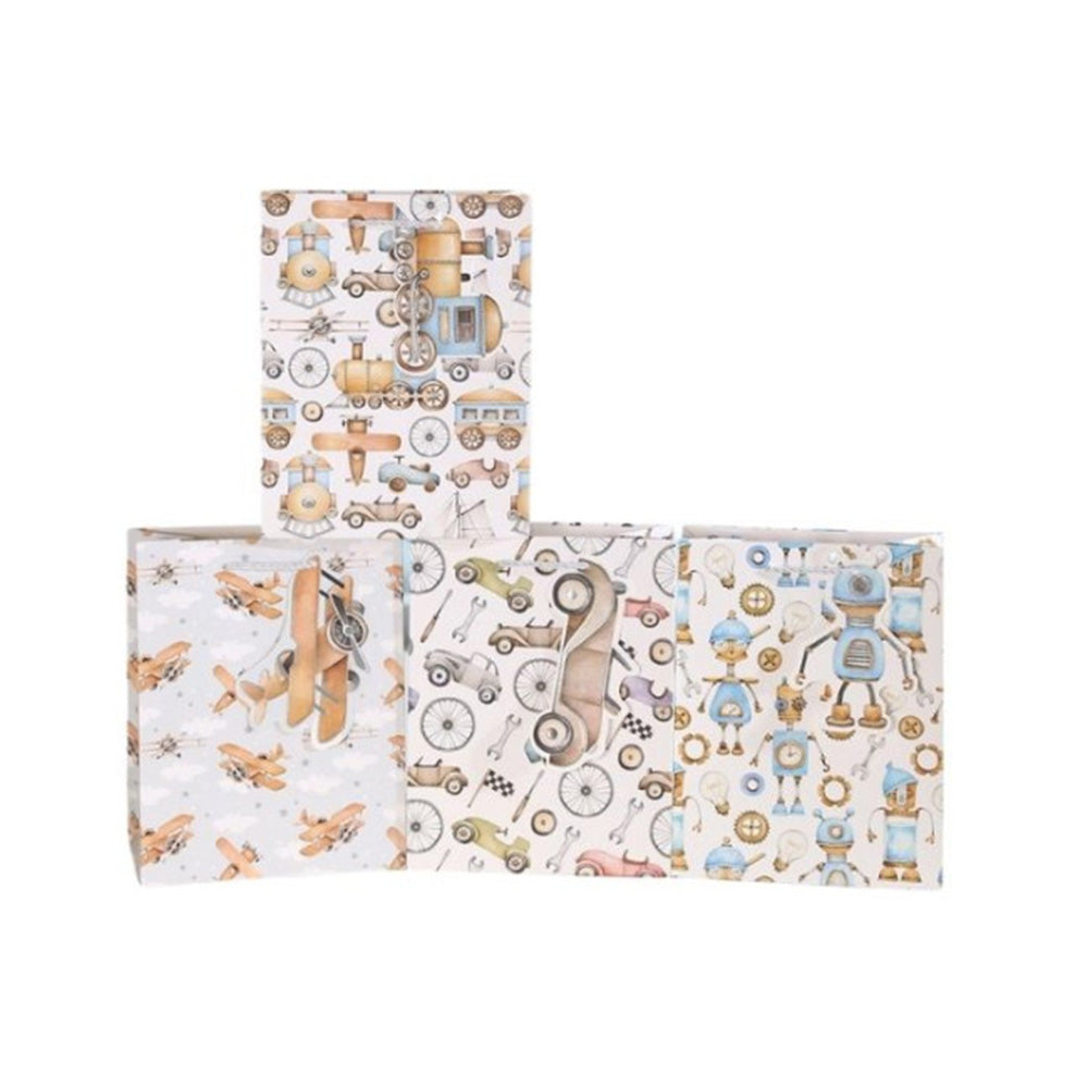 Τσάντα Δώρου Οχήματα Με Ευχετήρια Κάρτα 4 Σχέδια 30X12X41,5εκ Σ12