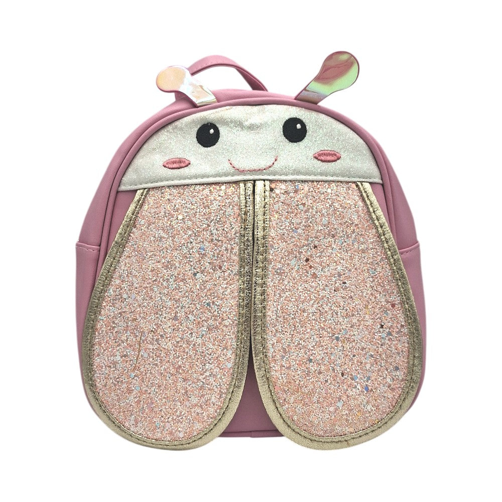 Παιδική Τσάντα Πλάτης Πασχαλίτσα 23 εκ με Glitter σε 2 Χρώματα - 1 Τμχ