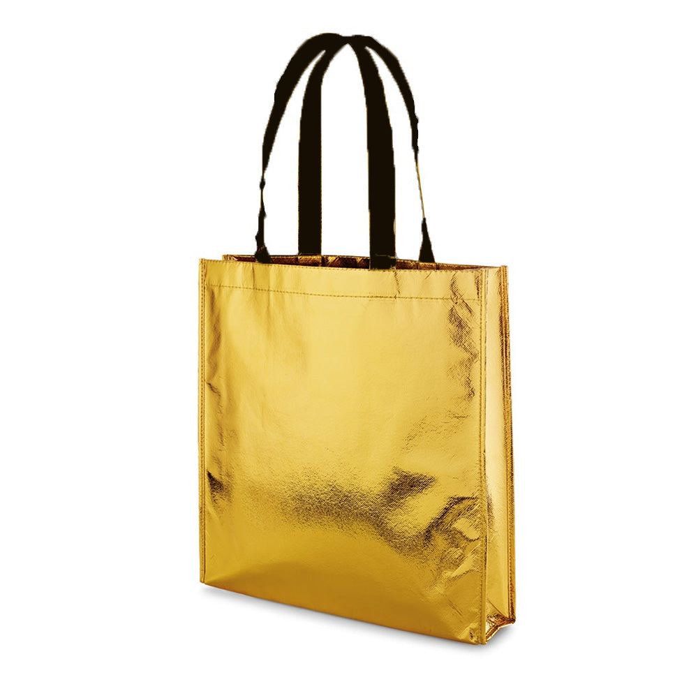 Τσάντα Πολλαπλών Χρήσεων Χρυσή No Woven 27x29x12 εκ - 1 Τμχ