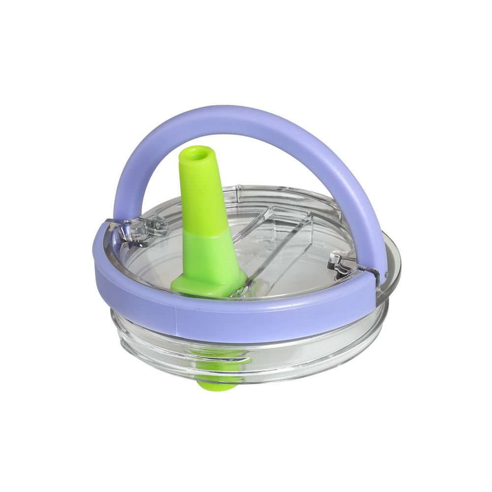 Ecolife Tumbler 2Handles Lid Blue Purple 900ml