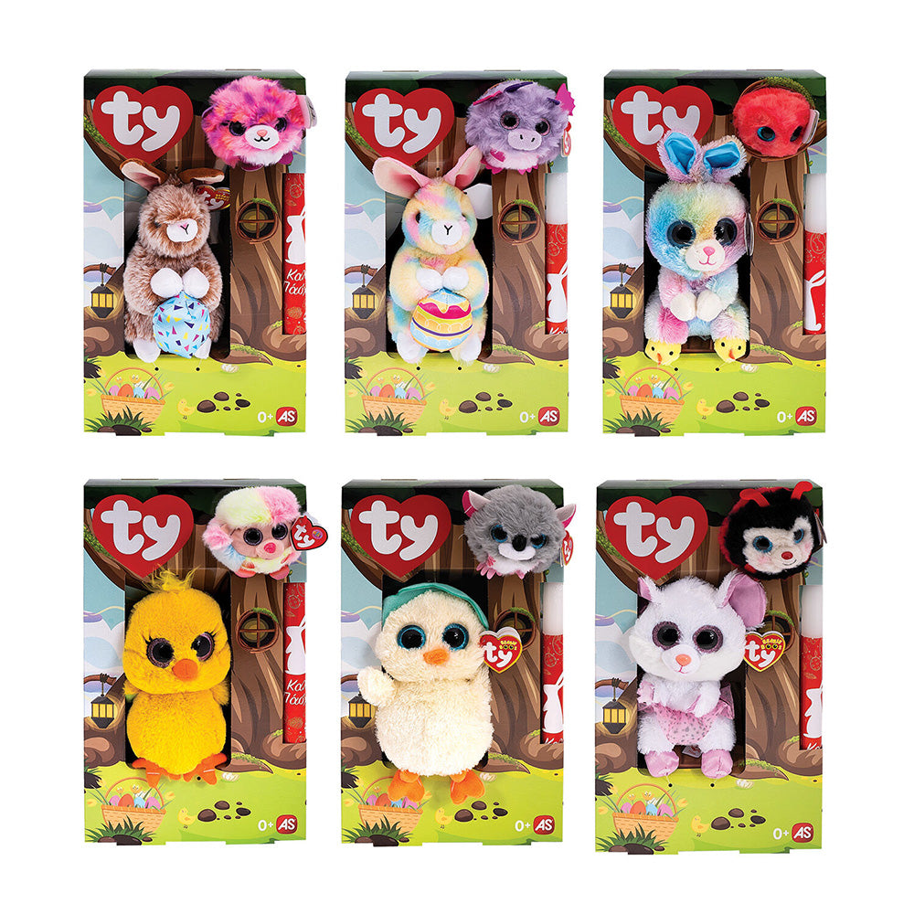TY Λαμπάδα Beanie Boos 15 εκ & Χνουδωτό Beanie Balls