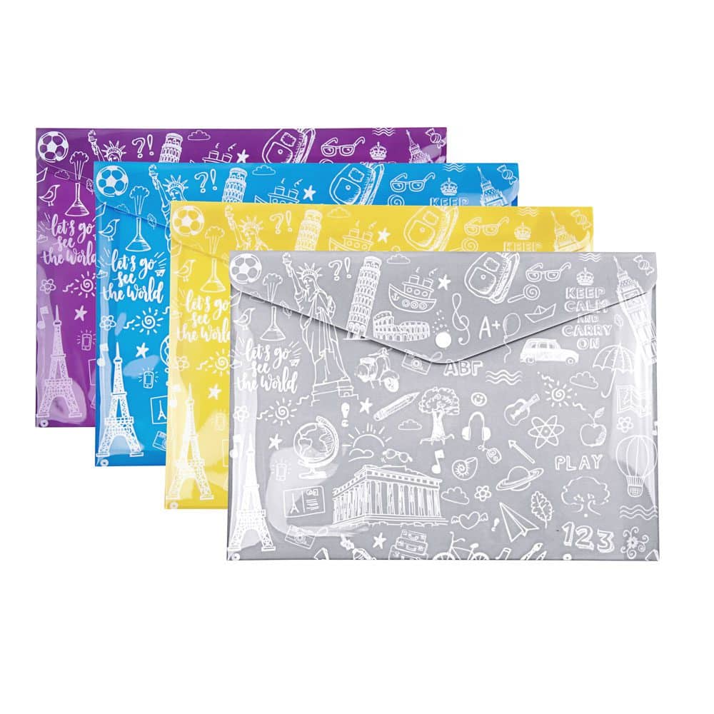 TYPOTRUSTΦάκελος Με Κουμπί Doodle Α4papell.gr