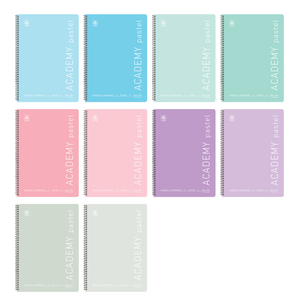 Typotrust Τετράδιο Σπιράλ Academy Pastel 