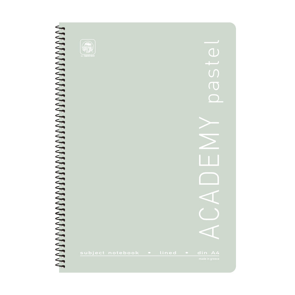 Typotrust Τετράδιο Σπιράλ Academy Pastel 