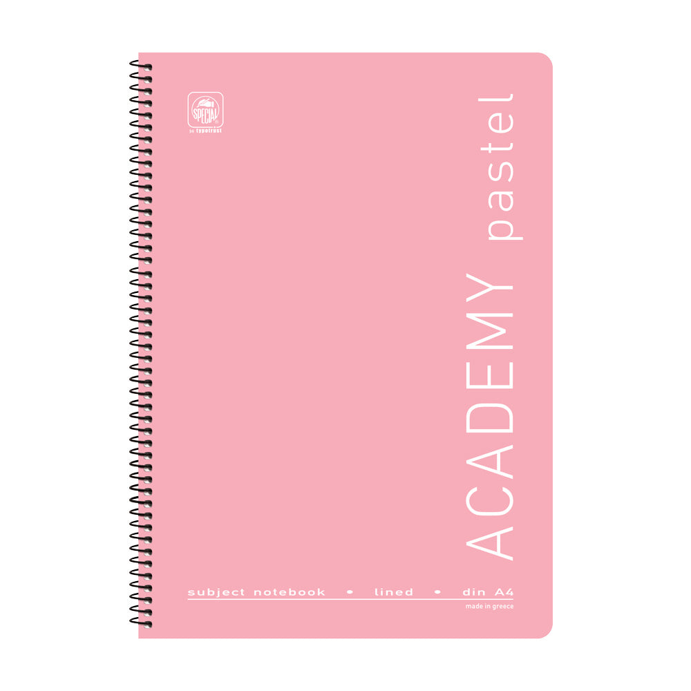Typotrust Τετράδιο Σπιράλ Academy Pastel 