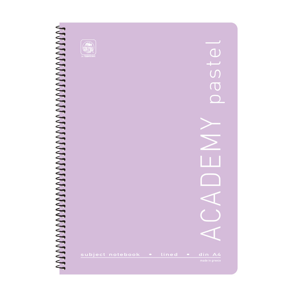 Typotrust Τετράδιο Σπιράλ Academy Pastel 