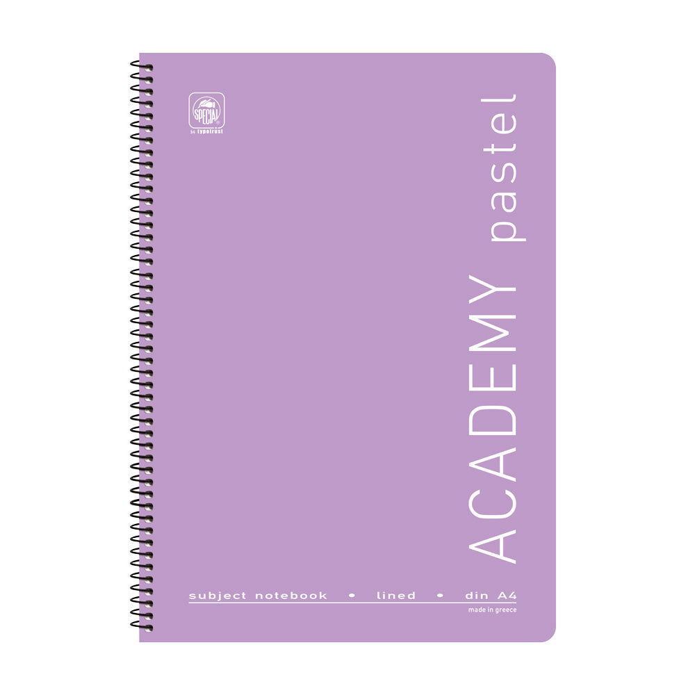 Typotrust Τετράδιο Σπιράλ Academy Pastel 