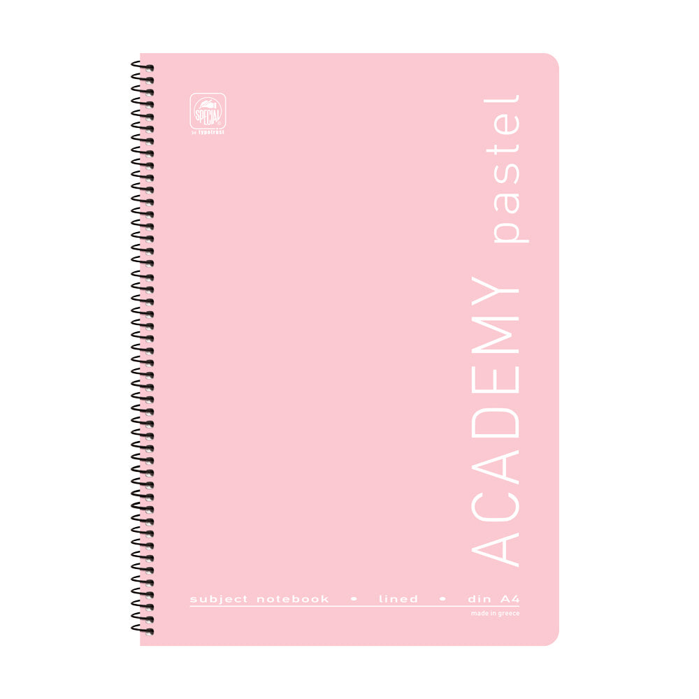 Typotrust Τετράδιο Σπιράλ Academy Pastel 