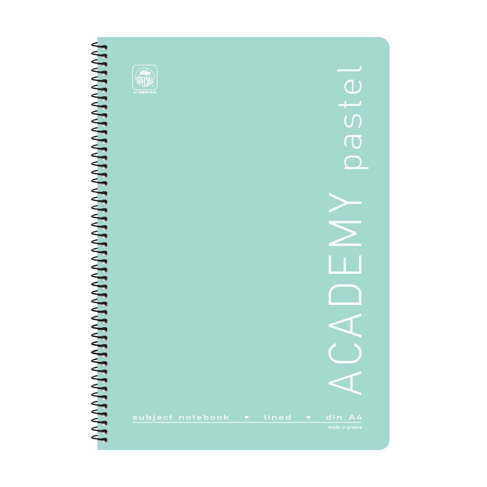 Typotrust Τετράδιο Σπιράλ Academy Pastel 