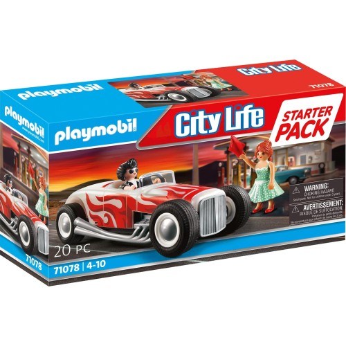 71078 Playmobil City Life Starter Pack Ζευγαρι Με Vintage Αμαξι