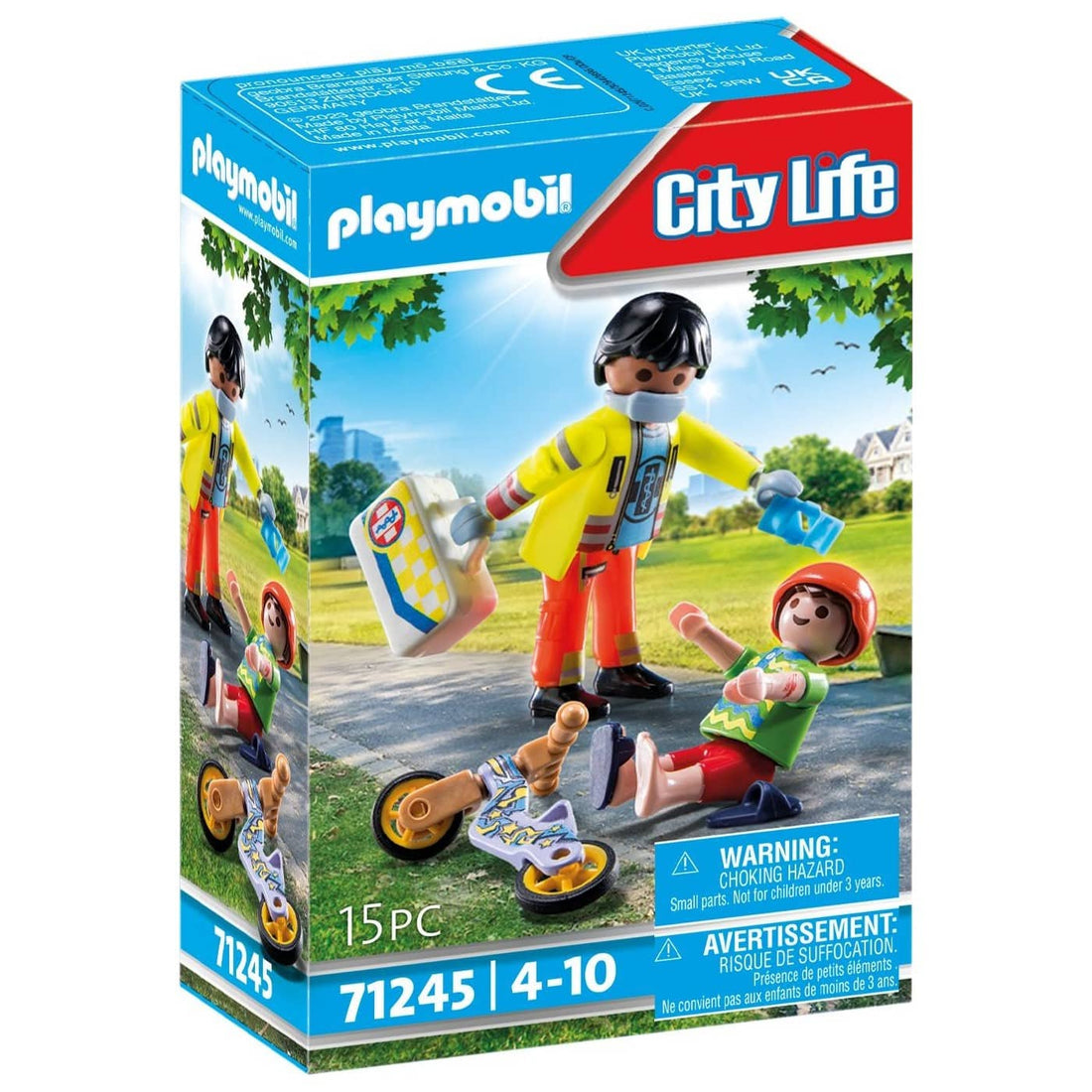 71245 Playmobil City Life Διασωστης Και Παιδακι