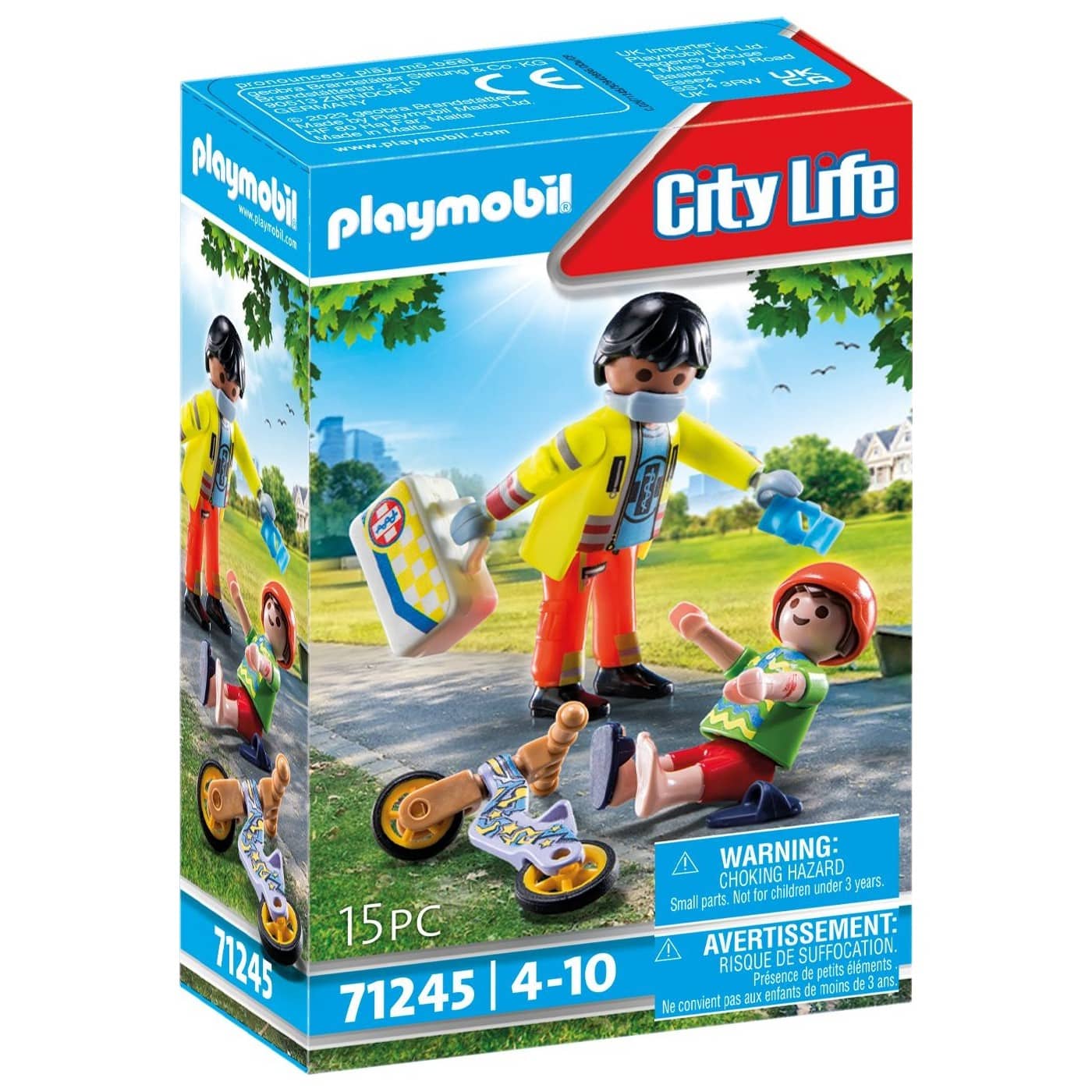 71245 Playmobil City Life Διασωστης Και Παιδακι