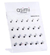 AsimiΣκουλαρικι  Μαυρος Tragus Με Ζιρκον Surgical Steel 316L 3-4-5-6 Μμpapell.gr