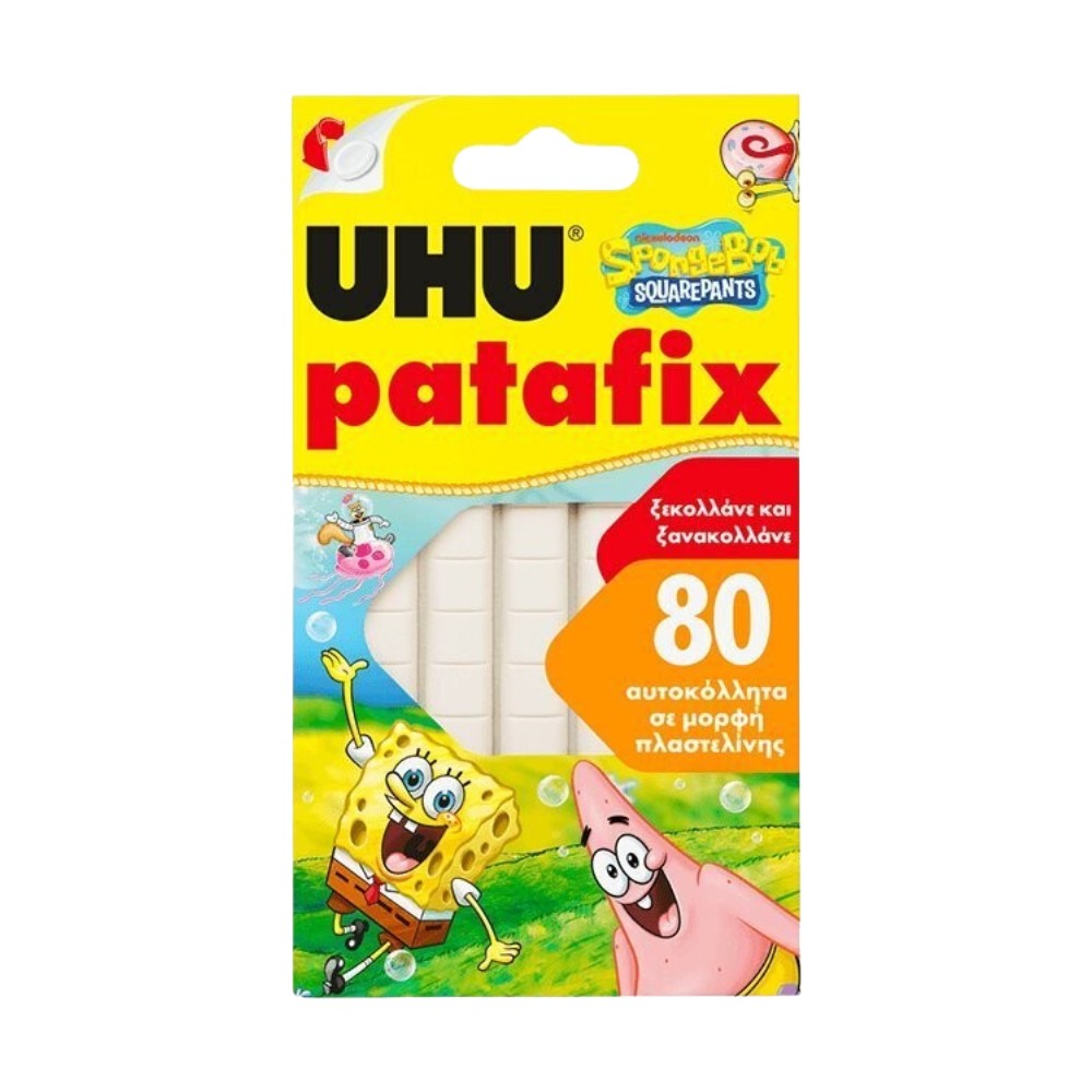Uhu Patafix SpondeBob Squarepants Αυτοκόλλητα Pads 80 Τμχ