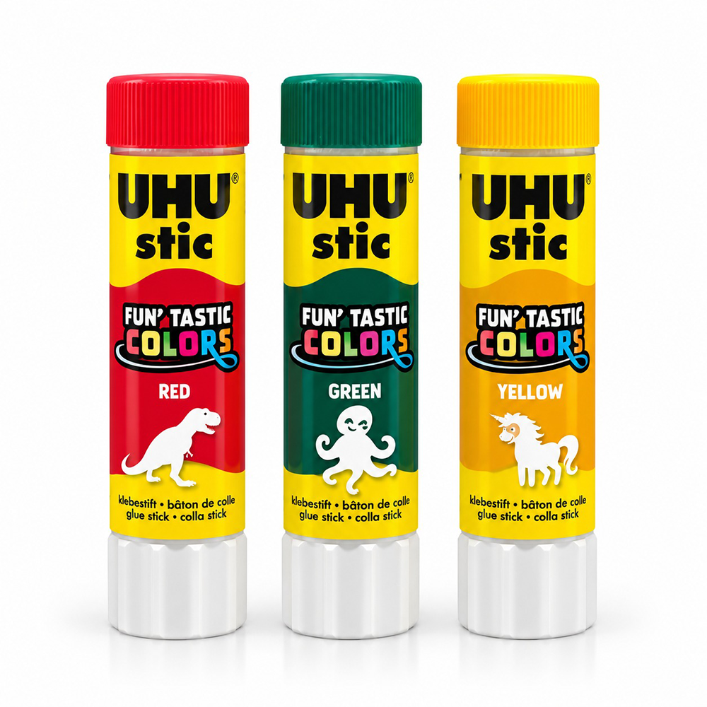 Uhu Κόλλα Stick Funtastic Color 8,2gr σε 3 Χρώματα - 1 Τμχ