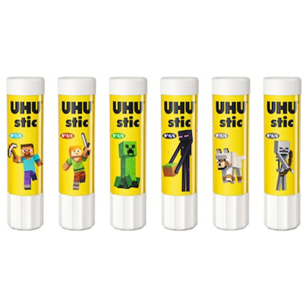 UhuUhu Κόλλα Stic Minecraft  8,2Gr Tray Bts 1 Τμχpapell.gr