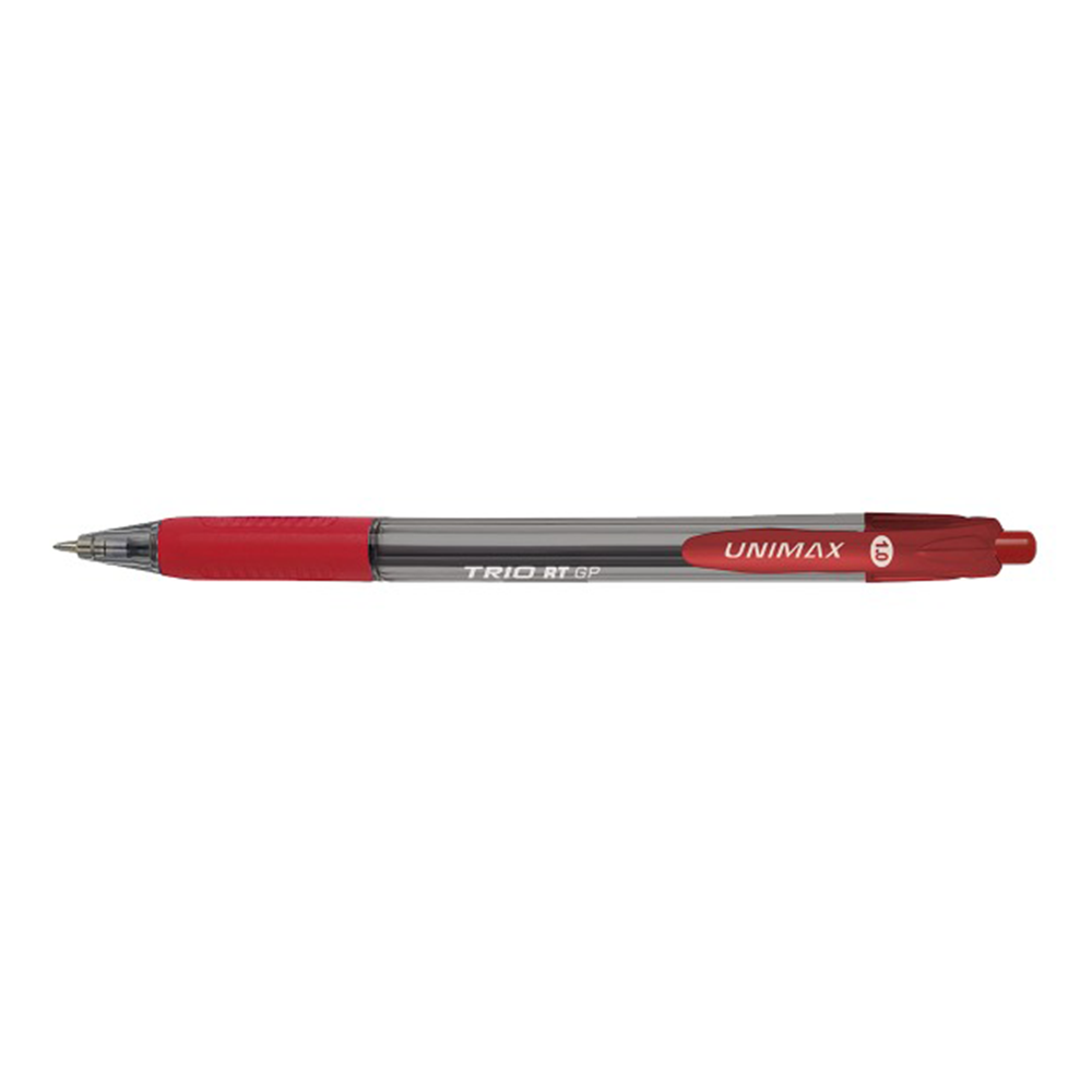 Unimax Στυλό Trio Rt Gp 1.0 mm Κόκκινο
