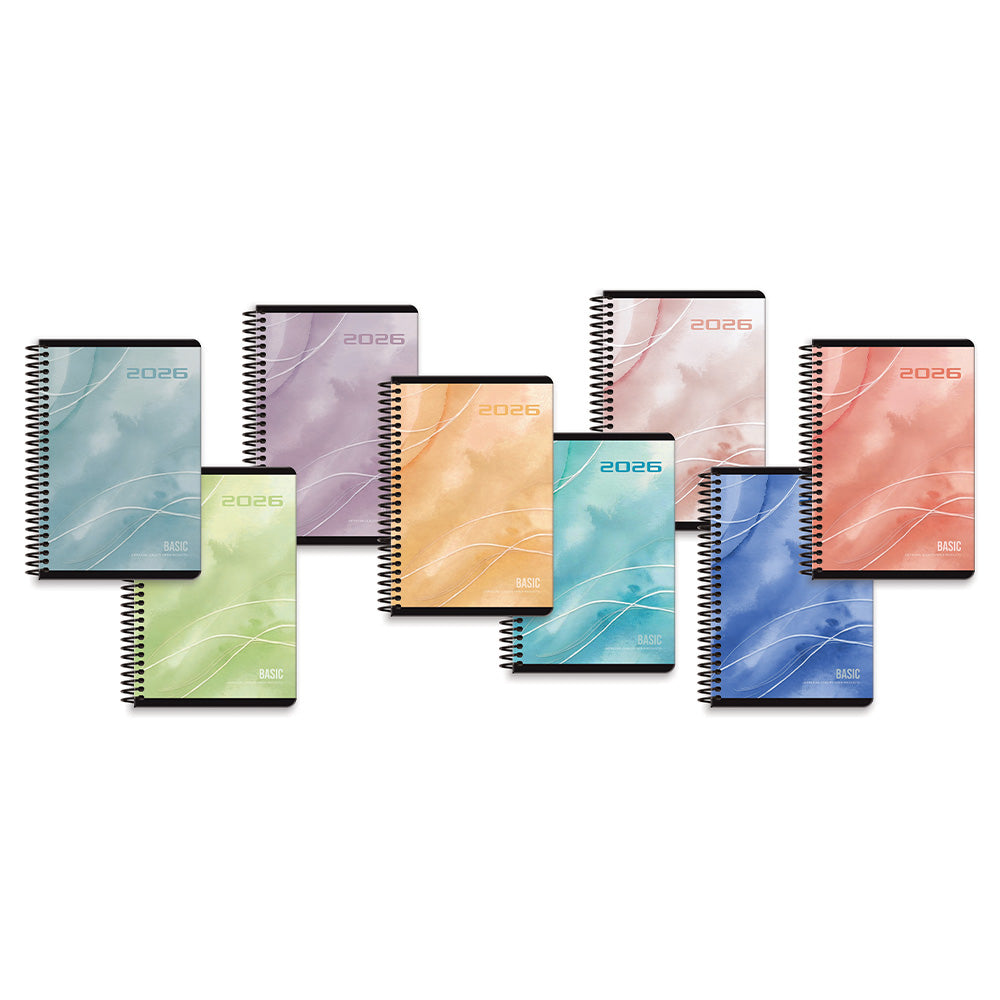 Unipap Ημερήσιο Ημερολόγιο 2026 Basic Spiral 13Χ21 εκ